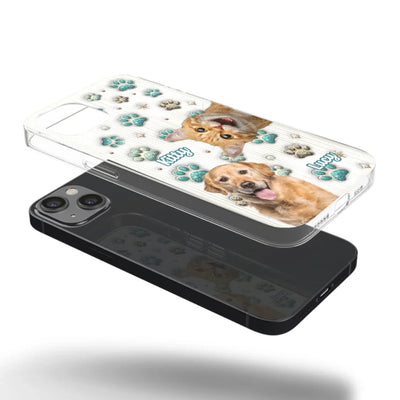 Custom Photo Cuteness Overload In Every Call - Dog & Cat Personalized Custom 3D Inflated Effect Printed Clear Phone Case - Gift For Pet Owners, Pet Lover