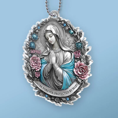 Keep Me In Your Gentle Embrace - Memorial Personalized Custom Car Ornament - Acrylic Custom Shaped - Sympathy Gift For Family Members