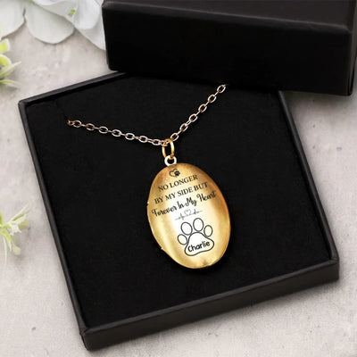 Custom Photo Run Free, Until We Meet Again - Memorial Personalized Custom Locket Necklace - Sympathy Gift For Pet Owners, Pet Lovers