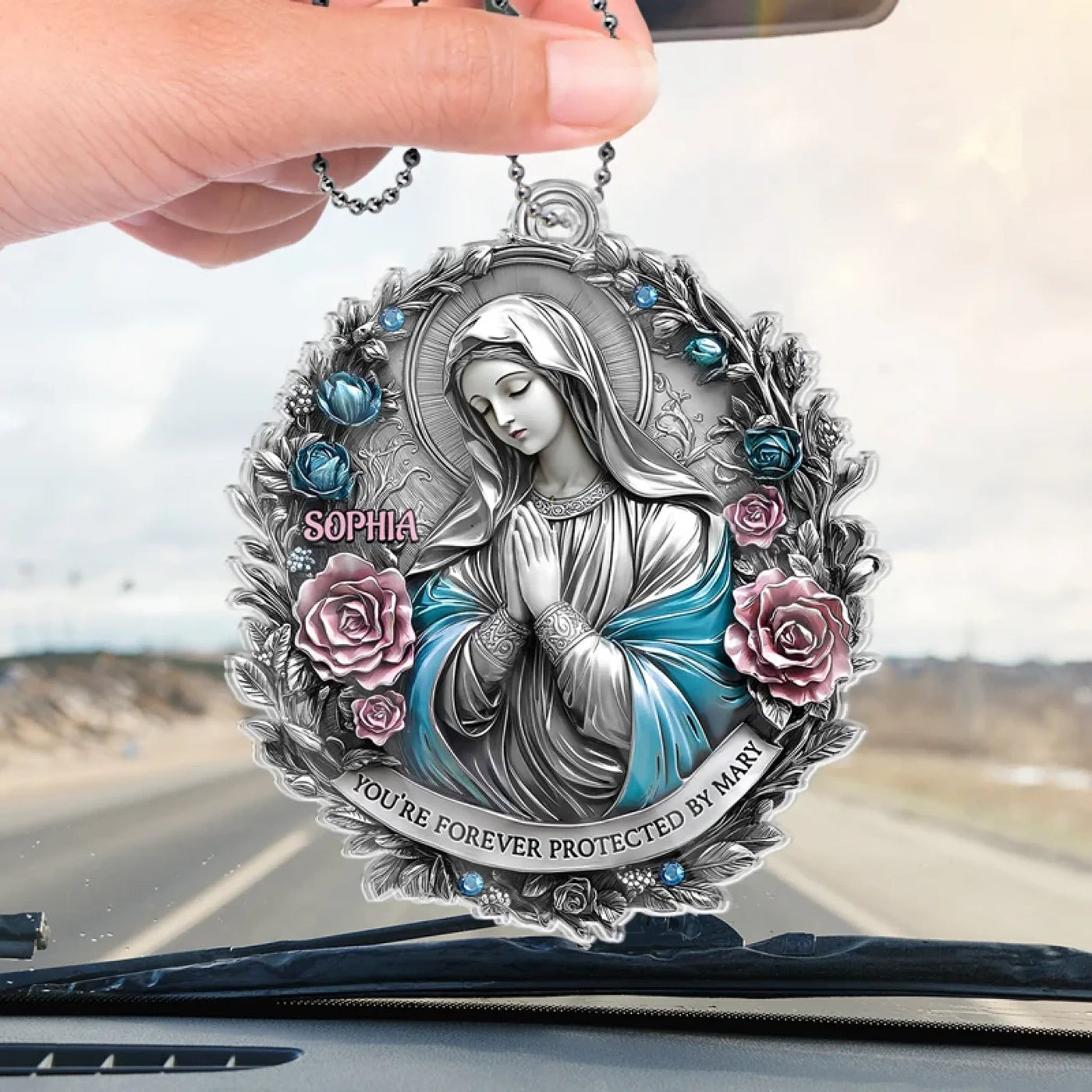 Keep Me In Your Gentle Embrace - Memorial Personalized Custom Car Ornament - Acrylic Custom Shaped - Sympathy Gift For Family Members