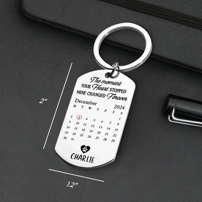 Custom Photo A Loyal Heart Never Fades - Memorial Personalized Custom Keychain - Sympathy Gift For Pet Owners, Pet Lovers