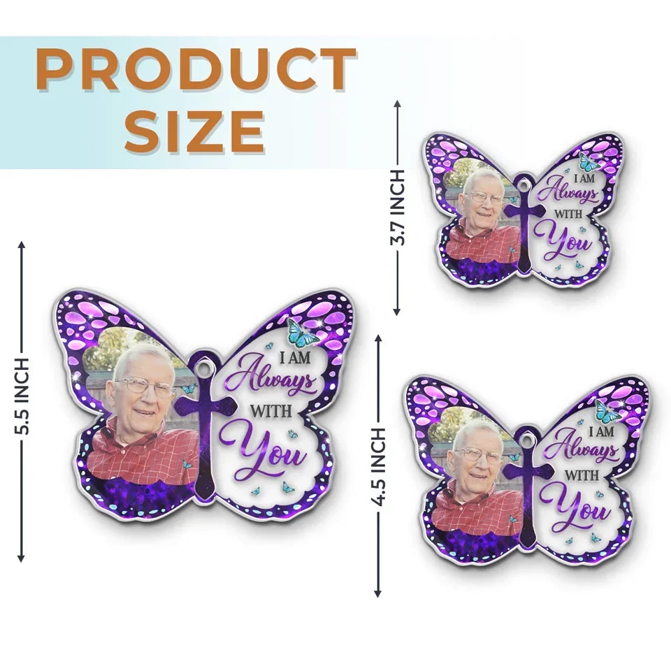 Custom Photo In Memory, We Keep Their Spirit Alive - Memorial Personalized Custom Car Ornament - Acrylic Custom Shaped - Sympathy Gift, Christmas Gift For Family Members