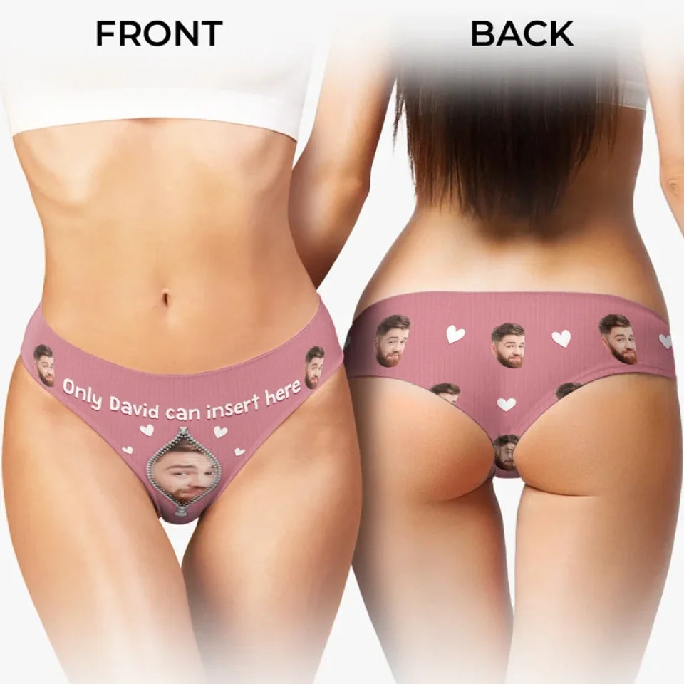 Custom Photo For Him And Him Only - Couple Personalized Women Briefs - Gift For Husband Wife, Anniversary