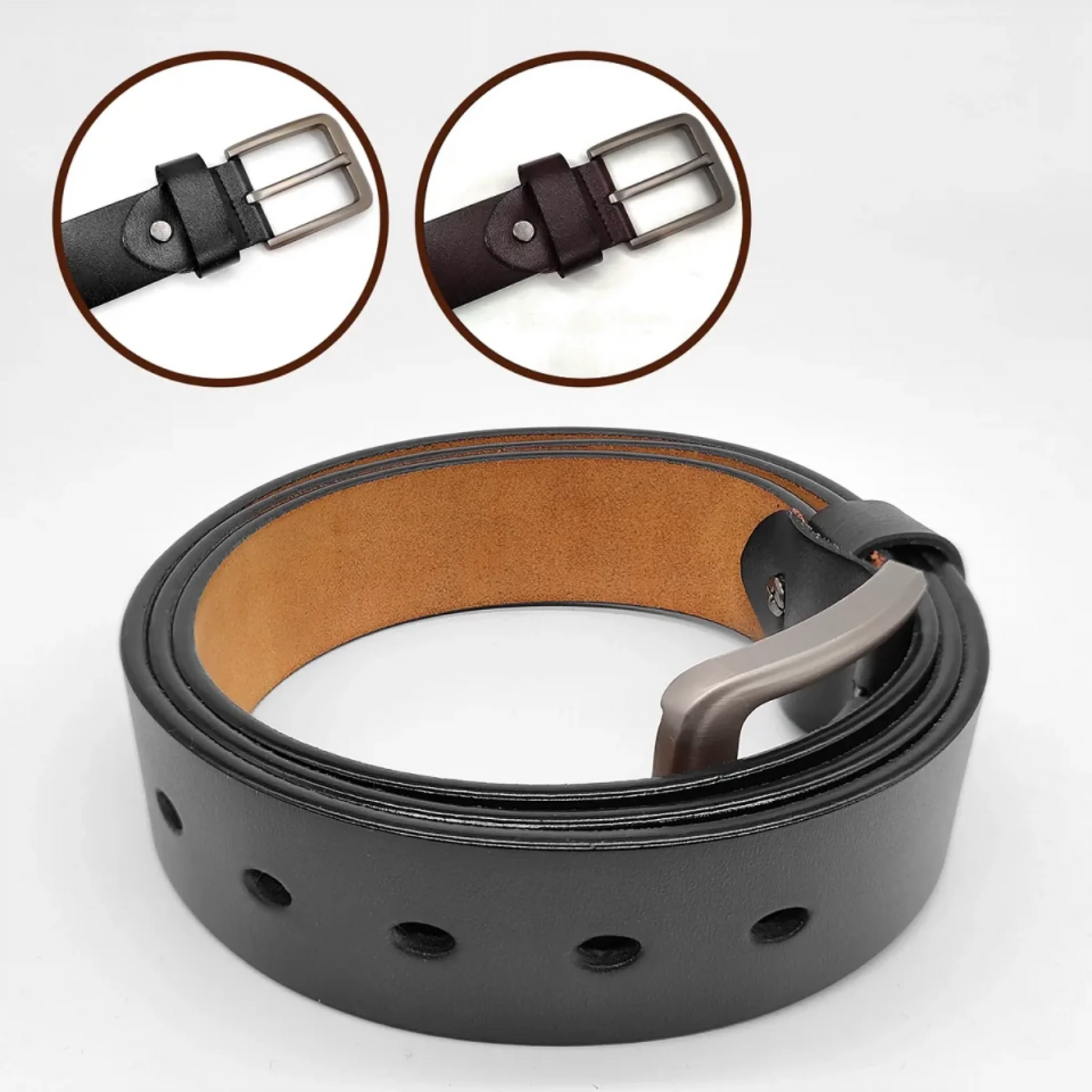 Always My Dad, Forever My Hero - Family Personalized Custom Engraved Leather Belt - Father's Day, Gift For Dad, Grandpa