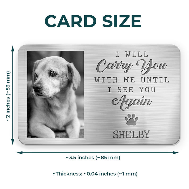 Custom Photo They Lived, They Loved, They Purred - Memorial Personalized Custom Aluminum Wallet Card - Sympathy Gift For Pet Owners, Pet Lovers
