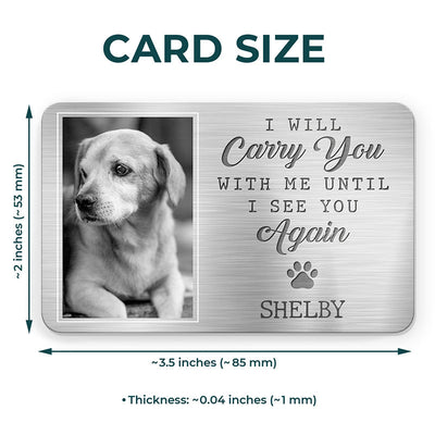 Custom Photo They Lived, They Loved, They Purred - Memorial Personalized Custom Aluminum Wallet Card - Sympathy Gift For Pet Owners, Pet Lovers