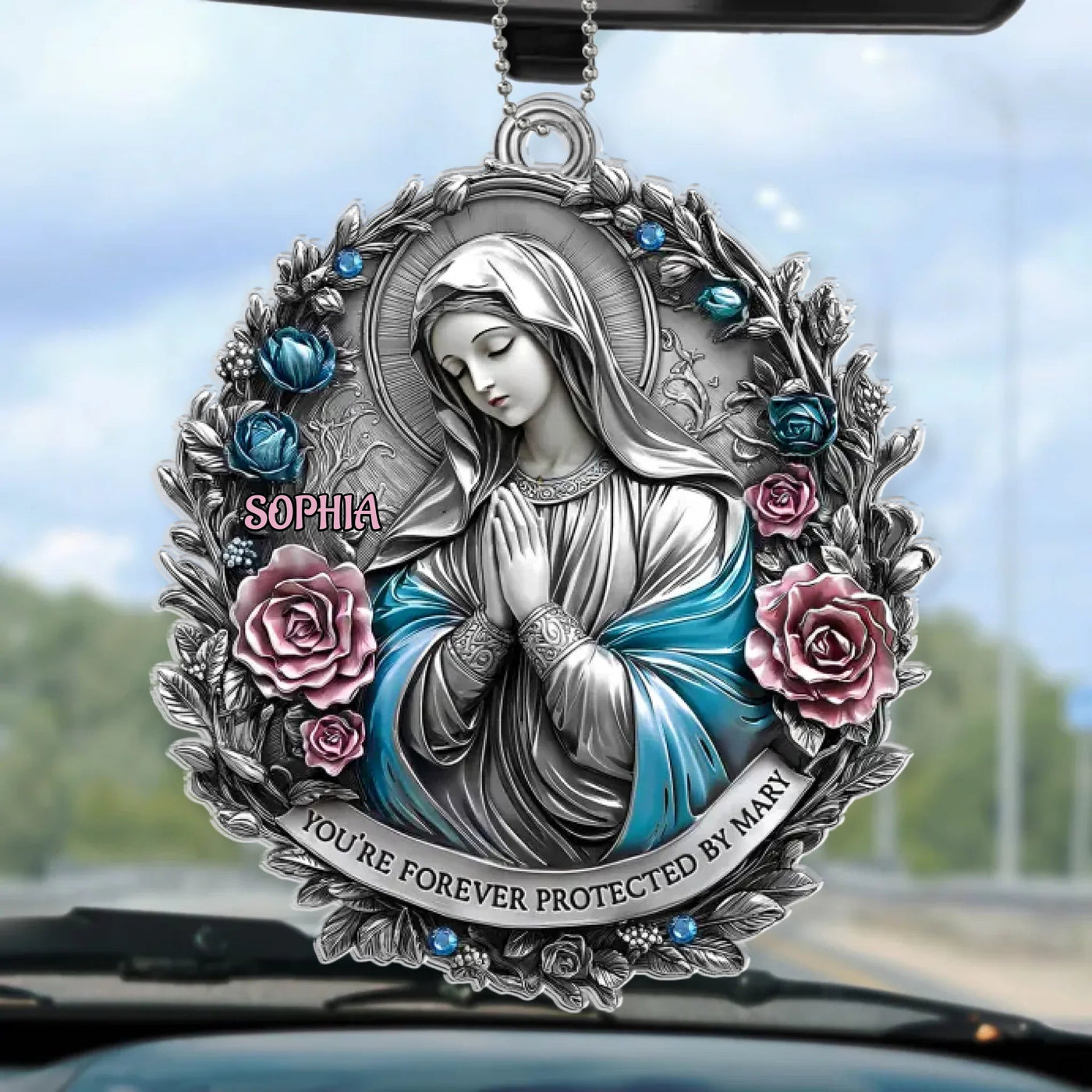 Keep Me In Your Gentle Embrace - Memorial Personalized Custom Car Ornament - Acrylic Custom Shaped - Sympathy Gift For Family Members