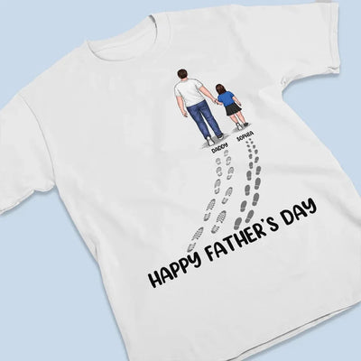 You Never Walk Alone - Family Personalized Custom Unisex T-shirt, Premium T-shirt, Hoodie - Father's Day, Birthday Gift For Dad