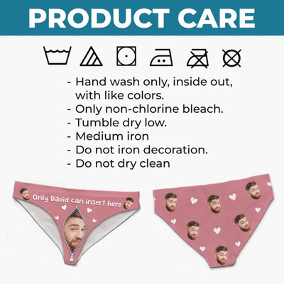 Custom Photo For Him And Him Only - Couple Personalized Women Briefs - Gift For Husband Wife, Anniversary