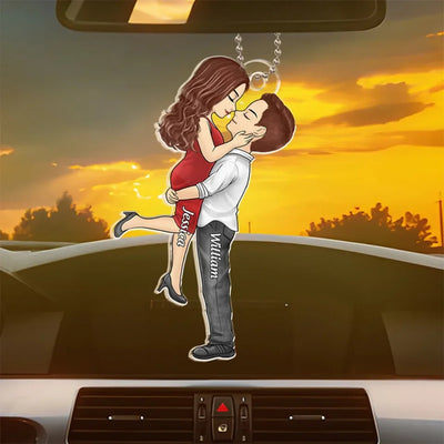 Our Love Is A Beautiful Symphony - Couple Personalized Custom Car Ornament - Acrylic Custom Shaped - Gift For Husband Wife, Anniversary, LGBTQ+